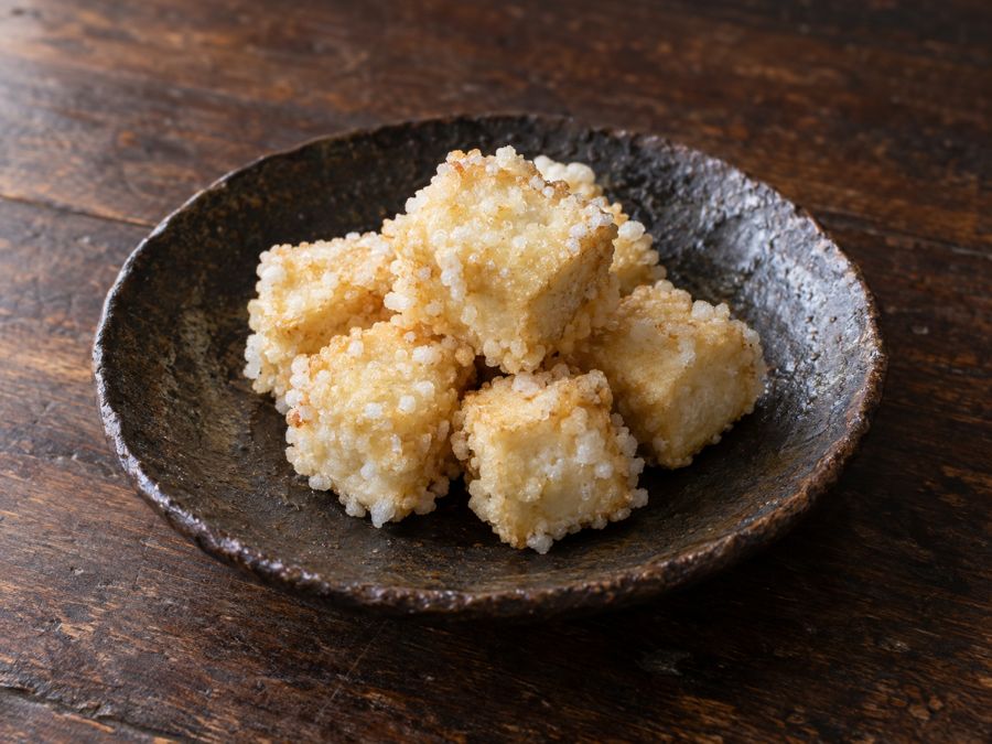 Crispy Starch-Coated Fried Tofu