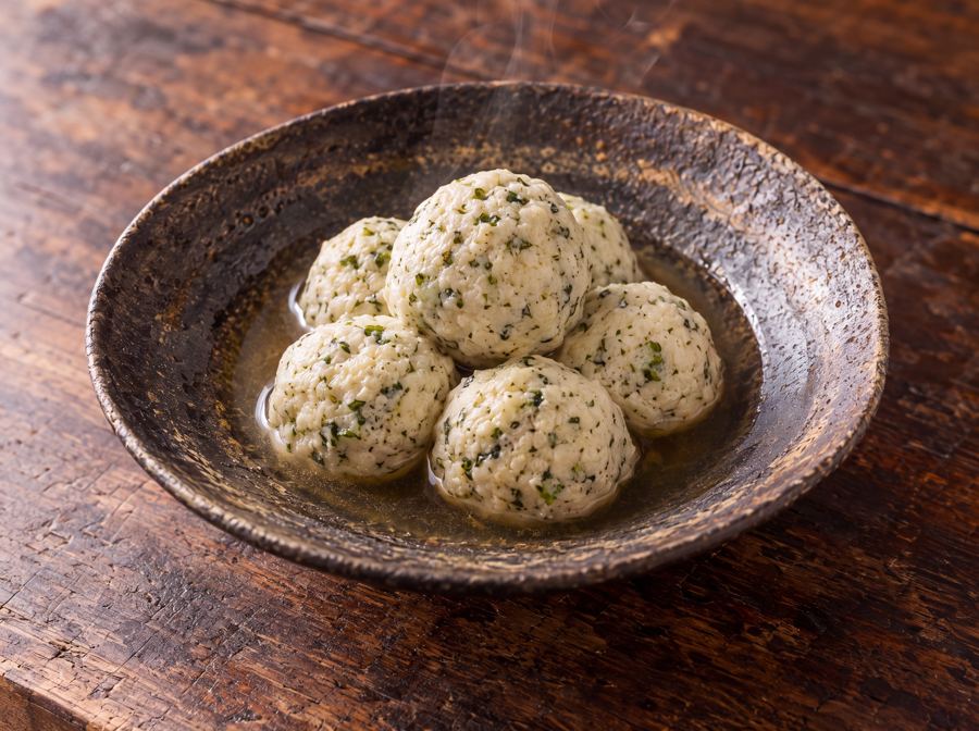Albóndigas verdes de tofu
