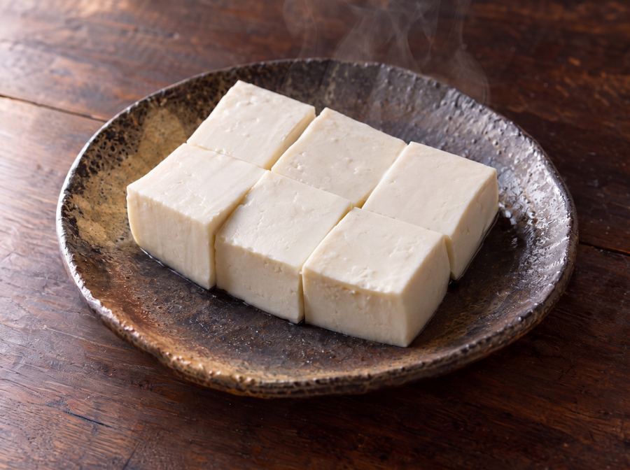 Tofu frais avec garnitures