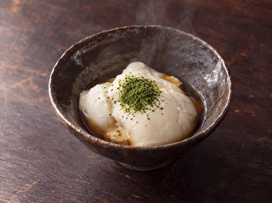 Tofu sedoso en caldo de nori