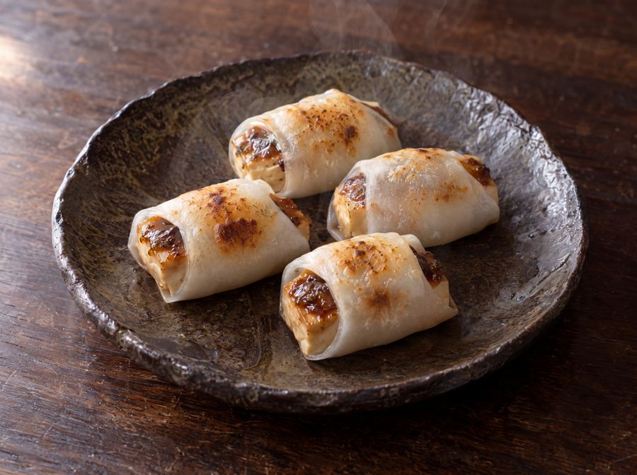 Tofu au miso enveloppé de mochi