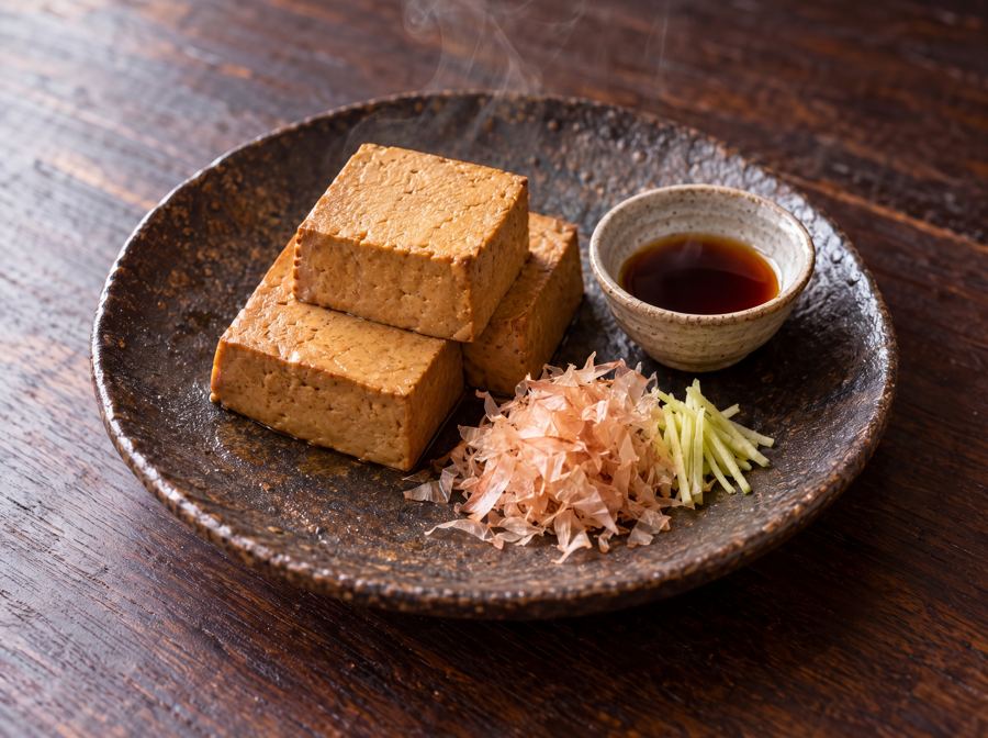 Tofu estofado en té verde